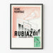 Vintage reclameposter voor Rubiazol azo-kleurstof