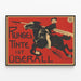 Vintage Runges Horseback Ink Advertising Poster — framed artwork on a wall