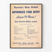 Vintage Russische Oorlogs Hulp Poster - Voedselbank toegestaan