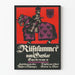 Vintage poster van de tentoonstelling Rüstkammer in Goslar