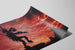 Cherokee Ceremonial Dance Poster at Sunset — artwork view