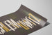 Typographic Design Poster Schlemowitz in White and Gold — artwork view
