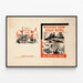Vintage educational poster - Scrap metal collection for war weapons — framed artwork on a wall