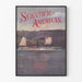 Vintage wetenschappelijke Amerikaanse poster Hudson-Fulton viering 1909