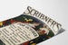 Vintage Scribner's Poster voor oktober met herfstthema