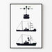 Decoratieve poster met zeilsignalen voor maritieme navigatie