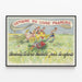Vintage poster French Book Week - Hachette children's books — framed artwork on a wall