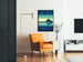 Decoratief Poster Sérénol - Huis aan de waterkant bij zonsondergang