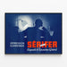 Vintage poster Sérifer - Depression and Overwork, General Dynamism — framed artwork on a wall