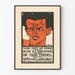 Vintage poster conferentie Egon Friedell 'Shaw of de ironie'