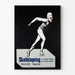 Vintage poster ijsschaatsen - Schaatswedstrijd door Yngvar Bryn