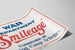 Poster Oorlogsdienst Smileage Vintage — weergave van het kunstwerk