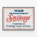 Poster Oorlogsdienst Smileage Vintage — ingelijst kunstwerk aan de muur