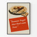 Vintage poster voor bewustwording over voedselverspilling