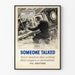 Vintage maritieme veiligheidsposter "Someone Talked"
