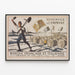 Vintage poster Abonneer u op de lening van de Franse en Italiaanse Bank — ingelijst kunstwerk aan de muur