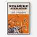 Vintage poster met Spaanse sinaasappels vitamine C