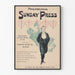 Vintage Philadelphia Sunday Press 1896 - Retro wanddecoratie poster