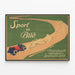 Vintage Poster of Car Race in the Picture — framed artwork on a wall