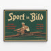 Vintage Rowing Sport Poster — framed artwork on a wall