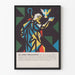 Decoratieve poster in moderne geometrische stijl van Sint-Jan-Baptist