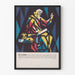 Decoratieve poster met St. Luke ontwerp in geometrische stijl