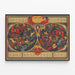 Vintage Star Map Poster of the Constellations — framed artwork on a wall