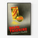 Vintage poster Sulfo-Thiorine voor desinfectie van de ademhalings- en spijsverteringswegen