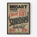 Vintage theaterposter Musart voor de voorstelling Sunday