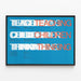 Modern Design Poster 'Teaching Children Thinking' — framed artwork on a wall