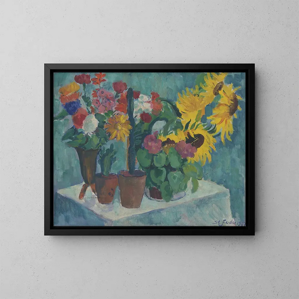 Nature morte painting - Stefan Fodor — framed artwork on a wall