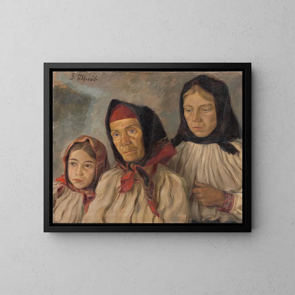 Listening to the Sermon - Stefan Polkorb — framed artwork on a wall