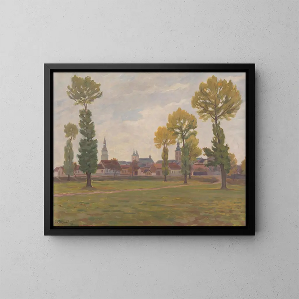 Trnava en automne - Stefan Polkorb — framed artwork on a wall