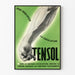 Vintage poster Tensol voor de regulering van de bloedcirculatie