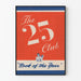 Vintage poster The 25 Club Boek van het Jaar