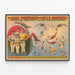 Vintage Circus Poster Adam Forepaugh and Sells Brothers – Bicketts Acrobats — framed artwork on a wall