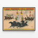 Vintage affiche van paardenspektakel Adam Forepaugh en Sells Brothers — ingelijst kunstwerk aan de muur