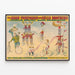 Vintage Circus Poster Adam Forepaugh and Sells Brothers — framed artwork on a wall