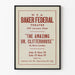 Vintage theaterposter « The Amazing Dr. Clitterhouse » Baker Federal Theatre