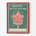 Vintage poster Scouts of America Badge of Better Boyhood