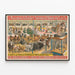 Vintage Barnum & Bailey Poster - The Greatest Show on Earth — framed artwork on a wall