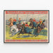 Vintage Barnum & Bailey Poster - Women's Equestrian Race at the Circus — framed artwork on a wall