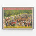 Vintage poster van Barnum & Bailey Menagerie Jungle Realistisch — ingelijst kunstwerk aan de muur