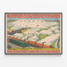 Vintage Poster Barnum & Bailey Greatest Show on Earth — framed artwork on a wall