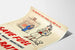 Vintage poster voor brandstofbesparing