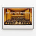 Poster of The Cleveland Orchestra with Lorin Maazel — framed artwork on a wall