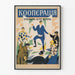 Vintage poster van Russische coöperatie, kleurrijk collectief tafereel