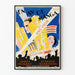 Vintage Hollywood filmposter in Art Deco-stijl