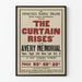 Vintage poster Theater The Curtain Rises Connecticut Federal Theatre