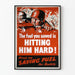Vintage militair propagandaposter « Het brandstof dat je hebt bespaard, raakt hem hard »